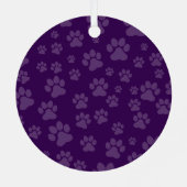 Ivy Ornament (Paw Prints) メタルオーナメント (裏面)