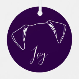 Ivy Ornament (Paw Prints) メタルオーナメント