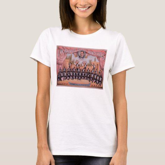 IWの広告バランの有名なミンスレル Tシャツ (正面)