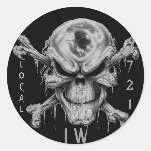 IWスカルおよびCrossBones, LOCAL, 721 ラウンドシール (正面)