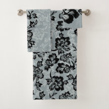 Iwalani Vintage Hawaiian Floral Coordinates - グレー
