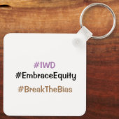 IWD国際的女子デー3月8日 キーホルダー (裏面)