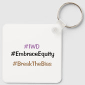 IWD国際的女子デー3月8日 キーホルダー (裏面)