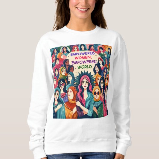 IWD権限を持つ女性 スウェットシャツ (正面)