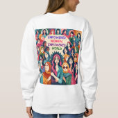 IWD権限を持つ女性 スウェットシャツ (裏面)