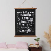 IWD私は内なる強さで造られた女性である 吊り下げ型タペストリー (寝室)