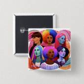 IWD | 女国際的の日は3月8日 缶バッジ (正面&裏面)