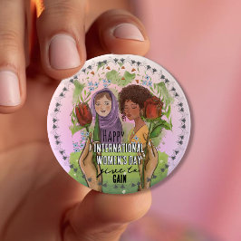 IWD 2026 Give To Gain マンダラボタン|ラージボタン 缶バッジ