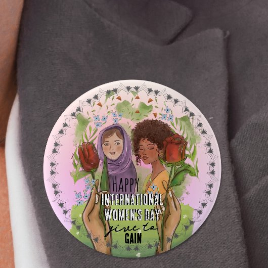 IWD 2026 Give To Gain Mandala Button | Large  缶バッジ