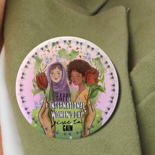 IWD 2026 Give To Gain Mandala Button | Large  缶バッジ