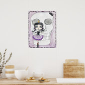 IWD GothGirlSceletonポスター ポスター (キッチン)