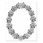 IWD Ovaleフレーム4" x 5"ゴムスタンプ ラバースタンプ (インプリント)