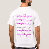 iwearpinkはそれをまだ暗記しましたか。 Tシャツ (裏面)