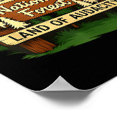 Iwishabish Woods Land Of Audacity Funny Camng Desi ポスター (角)