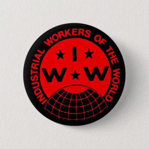 IWW、ウォブリ – 1つの大きなユニオンボタン 缶バッジ
