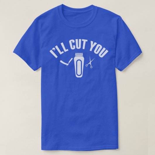 Ix27 LLカット理容師ts理容師おもしろいsヘアドレス Tシャツ (デザイン正面)