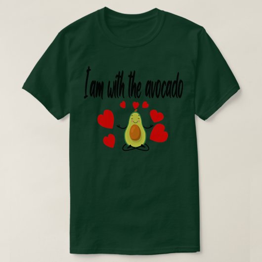 Ix27mアボカドLOVE Tシャツ (デザイン正面)