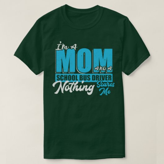 Ix27m母親とスクールバス運転手ママMommy Tシャツ (デザイン正面)