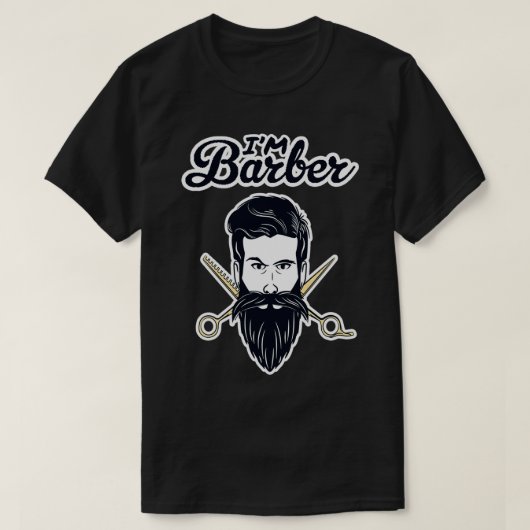 ix27m理容師シャツ理容師理容師理容師おもしろいBarb Tシャツ (デザイン正面)