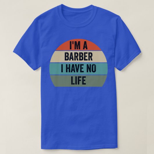 ix27m a理容師iライフ理容師引用文なし tシャツ (デザイン正面)