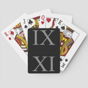 IX XI (ローマ数字9 11) トランプ