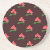 Ixora、マハ・サラカム（暗）砂岩の花 コースター (正面)
