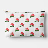 Ixora Coccinea、マハ・サラカムの花 アクセサリーポーチ (正面)