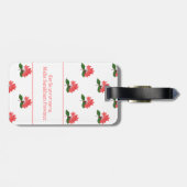 Ixora Coccinea、マハ・サラカムの花 ラゲッジタグ (裏面横)