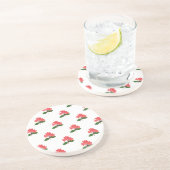 Ixora、Maha Sarakham Sandstone Coasterの花 コースター (側面)