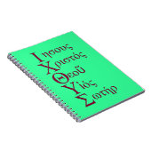 IXOYEの折句(赤い) ノートブック (右側)