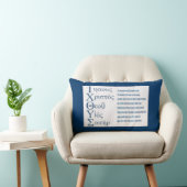 IXOYEの折句(青い) ランバークッション (椅子)