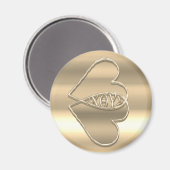 IXOYEの金ゴールド マグネット (正面/裏面)