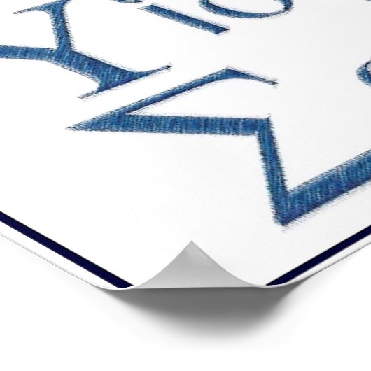 IXOYEアクロスティック(青) ポスター (角)