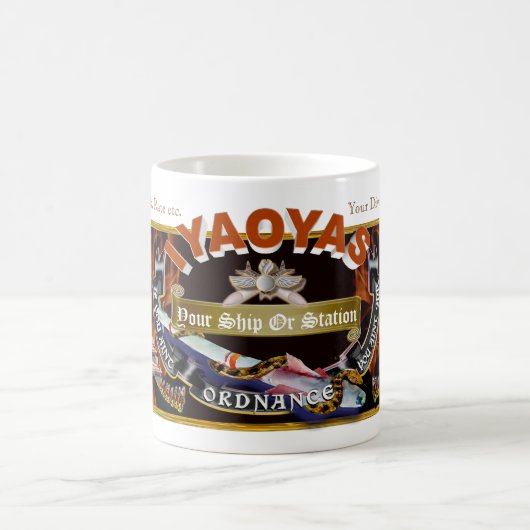 IYAOYASのマグの基本的なスペシャル(カスタマイズ可能な) コーヒーマグカップ (中央)