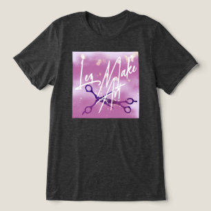 IYKYKサファイアの気配を漂わせるレズビアン向け はさみデザイン ハサミ トライブレンドTシャツ