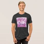IYKYKサファイアの気配を漂わせるレズビアン向け はさみデザイン ハサミ トライブレンドＴシャツ (正面全面)
