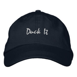 IYKYK クルーズ好きのための「Duck It」面白グッズ 刺繍入りキャップ
