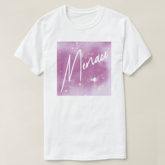 IYKYK Subtle Sapphic, wlw, Lavender Menace Tシャツ (デザイン正面)