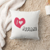 “I🤍You Heart – Cute Romantic Gift Design” クッション (ブランケット)