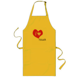 “I🤍You Heart – Cute Romantic Gift Design” ロングエプロン