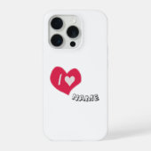 “I🤍You Heart – Cute Romantic Gift Design” iPhoneケース (裏面)