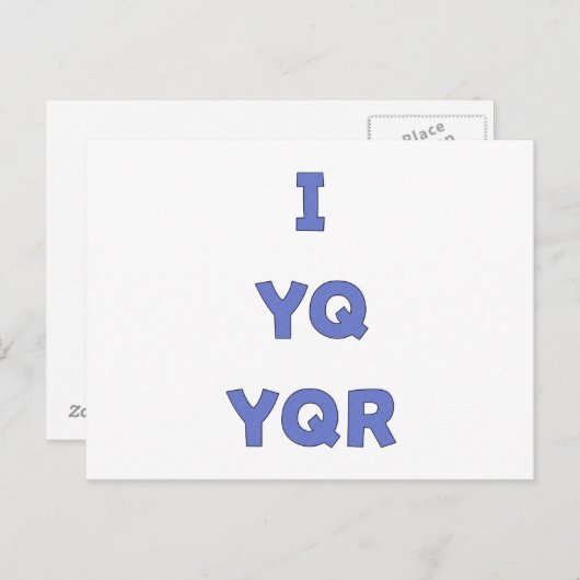 IYQYQRをお客様と同様に ポストカード (正面/裏面)