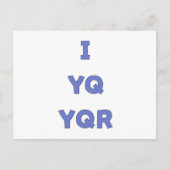 IYQYQRをお客様と同様に ポストカード (正面)