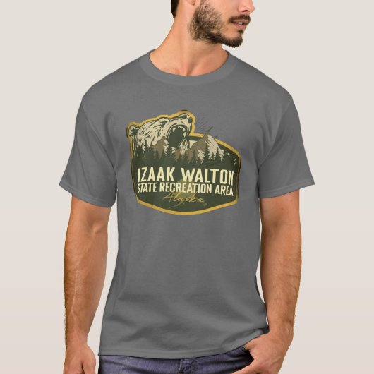Izaak Walton State Recreation Area Alaska Retro Ba Tシャツ (正面)