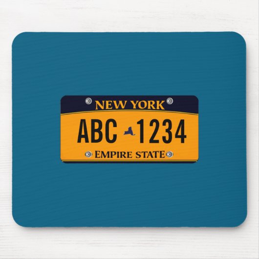 Ized New New York Vehicle Licence Plate _1  マウスパッド (正面)