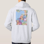 İzmir Türkiye City Map パーカ (裏面)