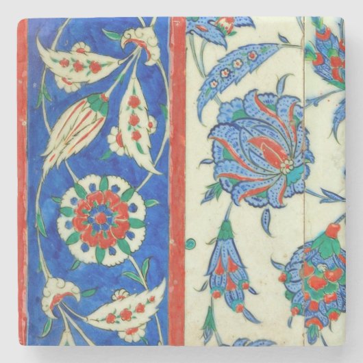 iznic製陶術の石のコースター ストーンコースター (正面)