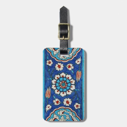 iznikのタイル ラゲッジタグ (正面縦)