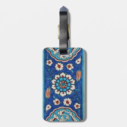 iznikのタイル ラゲッジタグ (裏面縦)