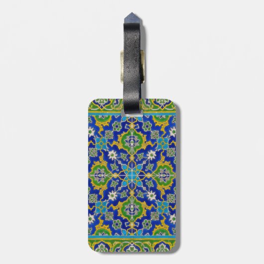 iznikのタイル ラゲッジタグ (裏面縦)